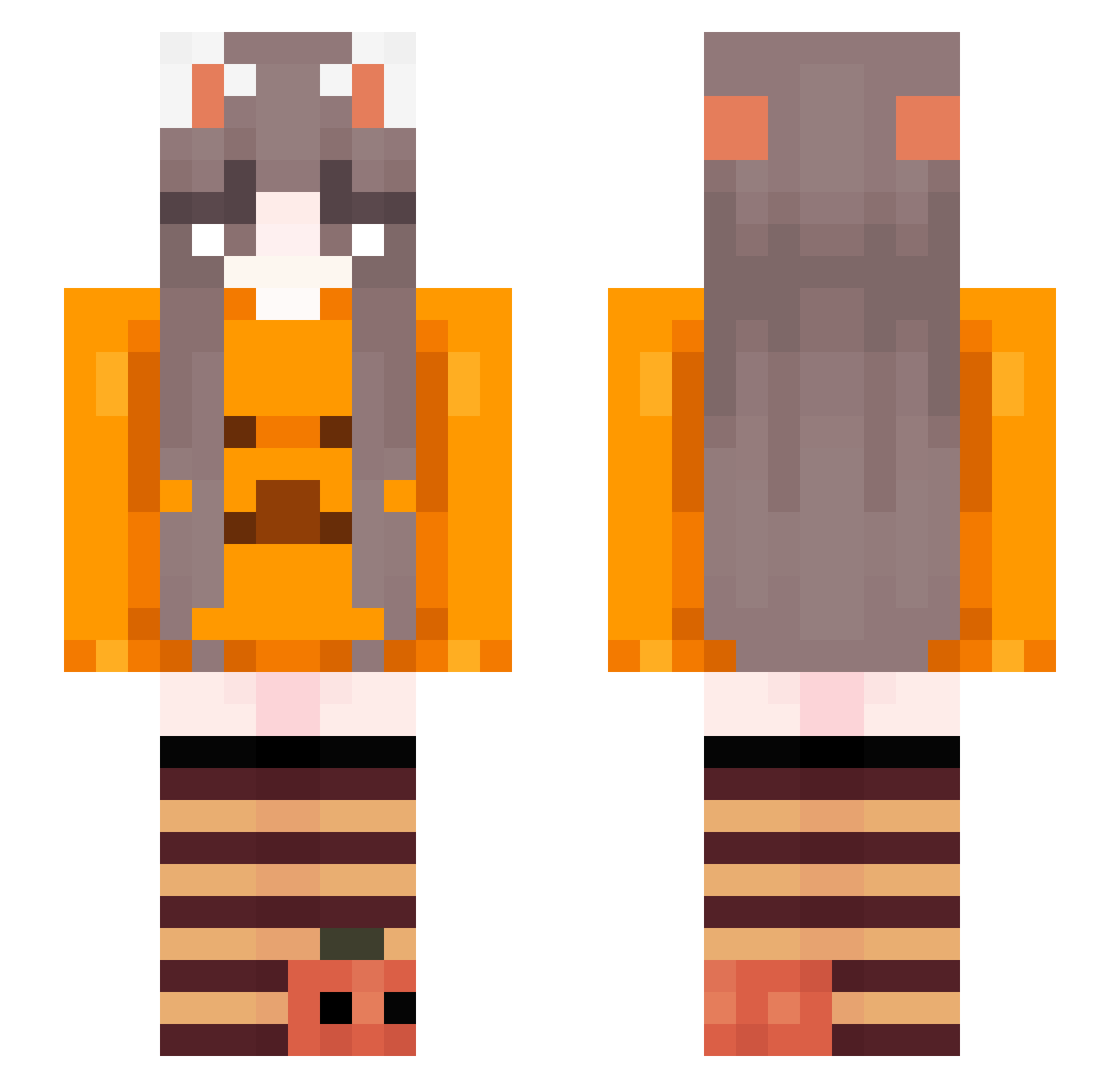 stupidstuffgamer Minecraft skin, front and back view