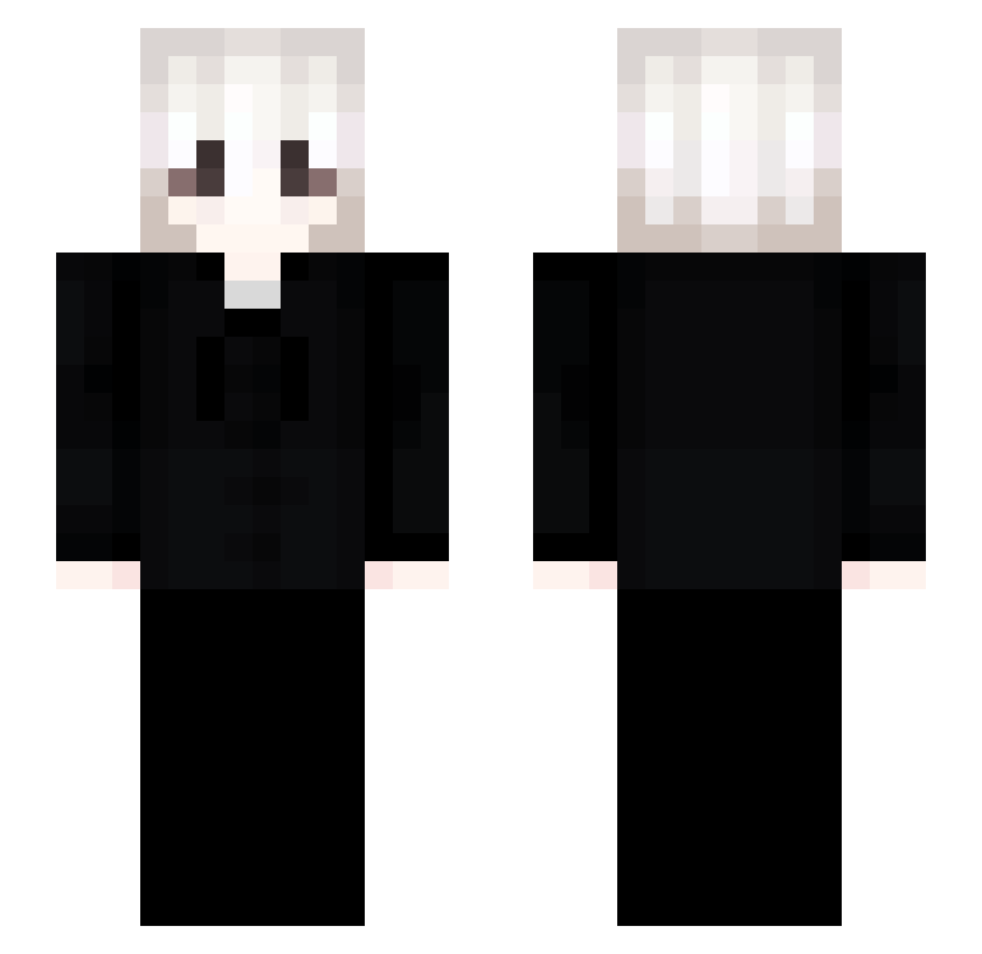 xora2016 Minecraft skin, front and back view