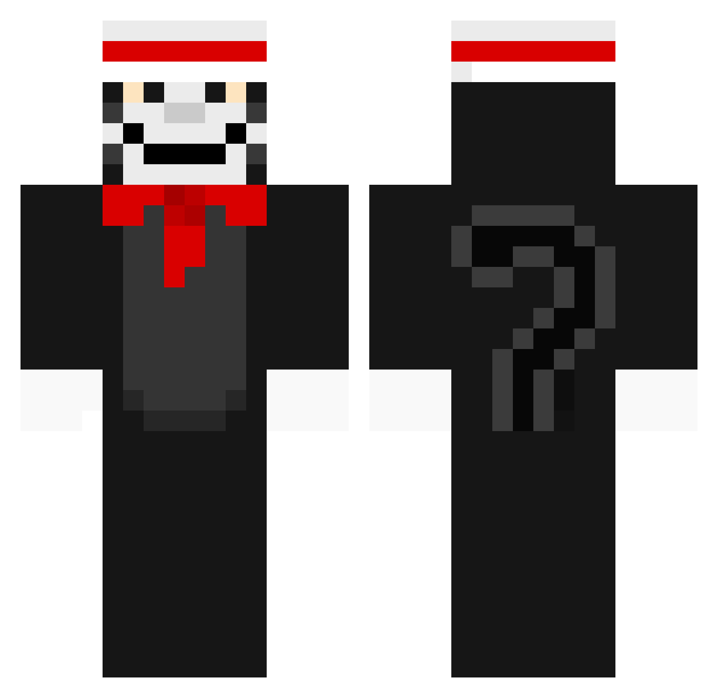 Cheerrios Minecraft skin, front and back view
