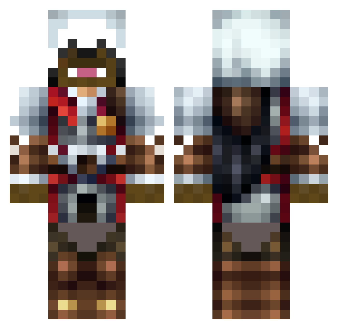 ArloTheBeast Minecraft skin, front and back view