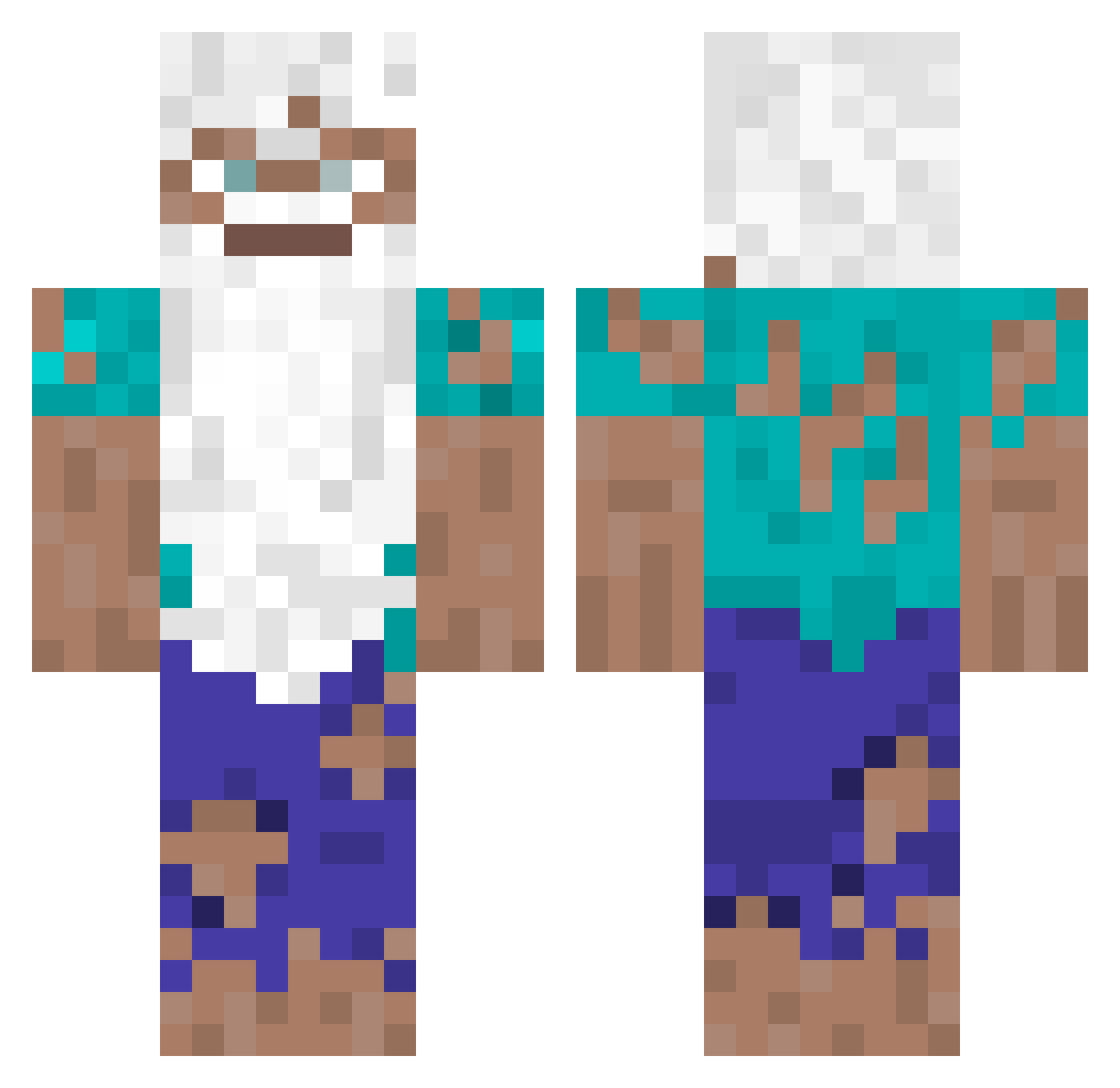 bashar_al_kirk Minecraft skin, front and back view