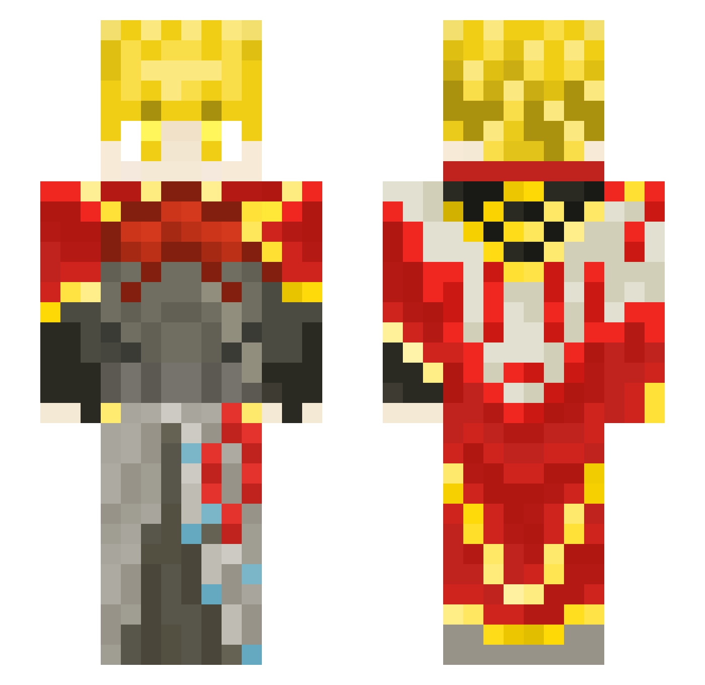 yokohaman09 Minecraft skin, front and back view