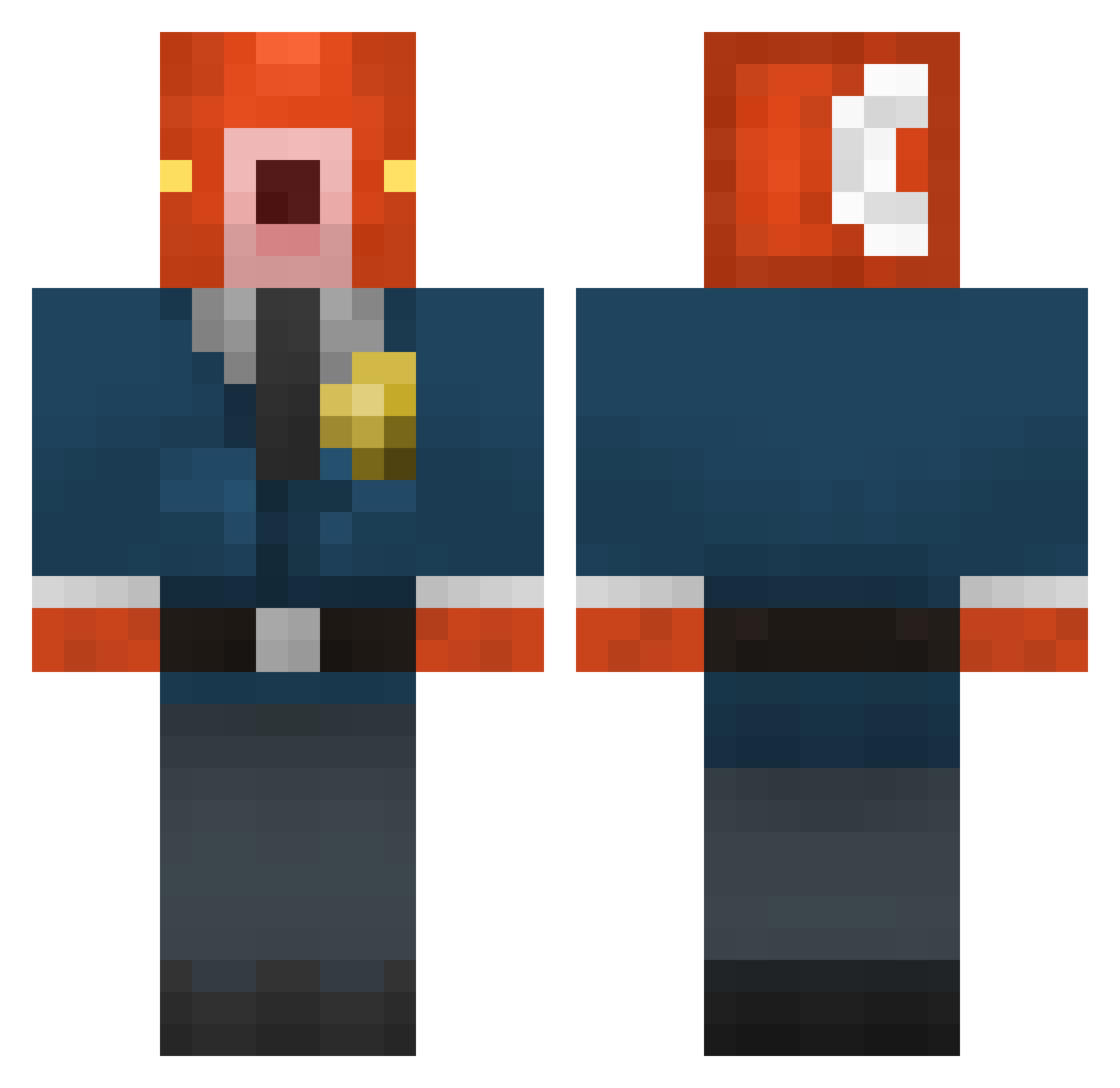 NadderTrainer14 Minecraft skin, front and back view