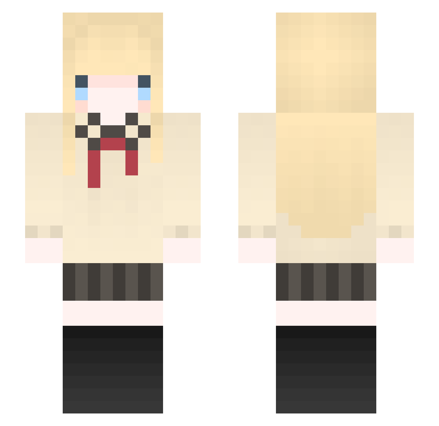 YukkuriRemilia Minecraft skin, front and back view