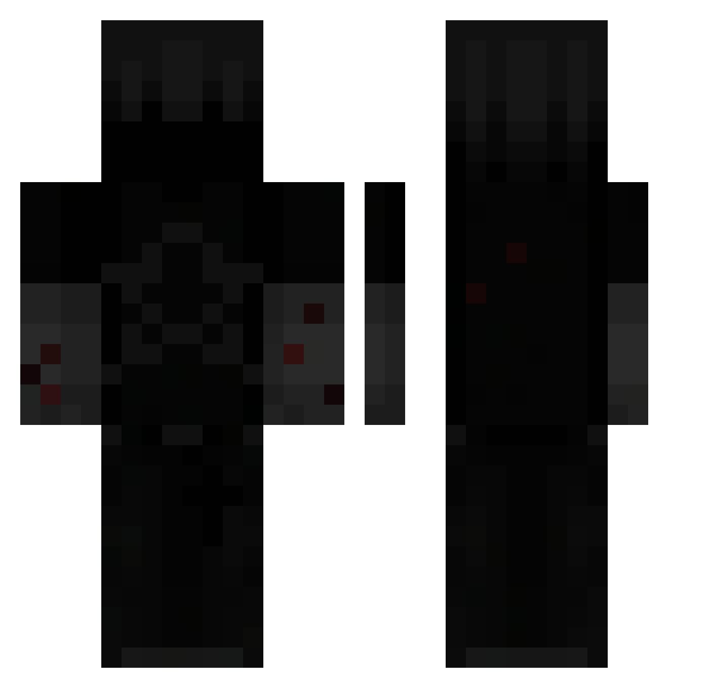 Oskarus750 Minecraft skin, front and back view