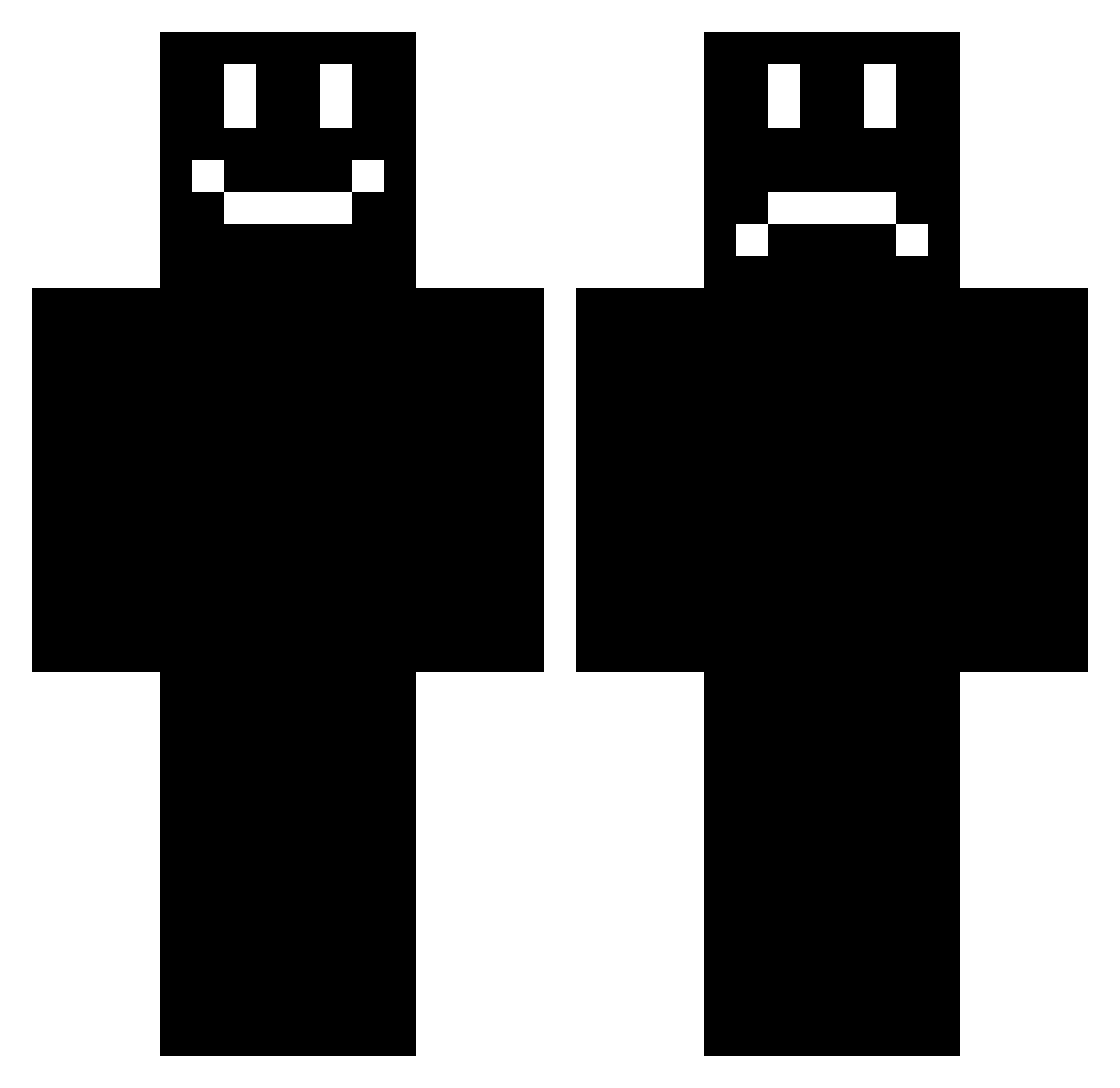 Verdensrom2020 Minecraft skin, front and back view
