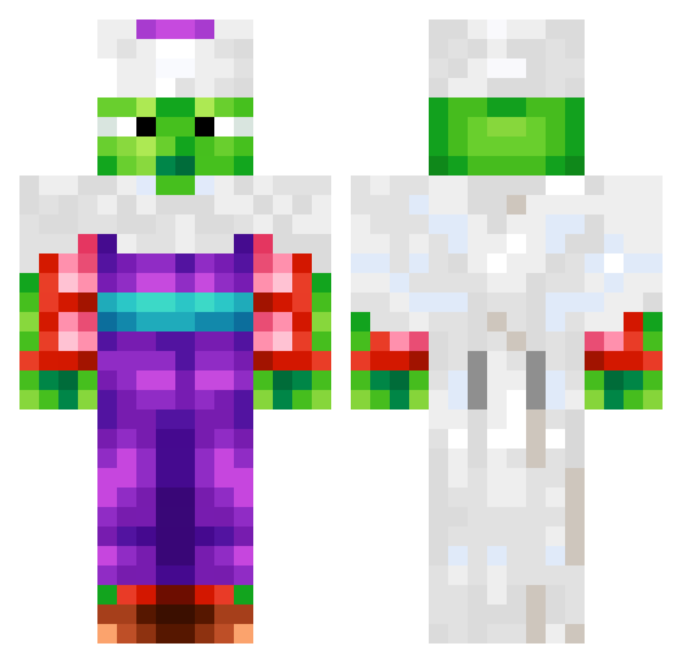 lilbigbops Minecraft skin, front and back view