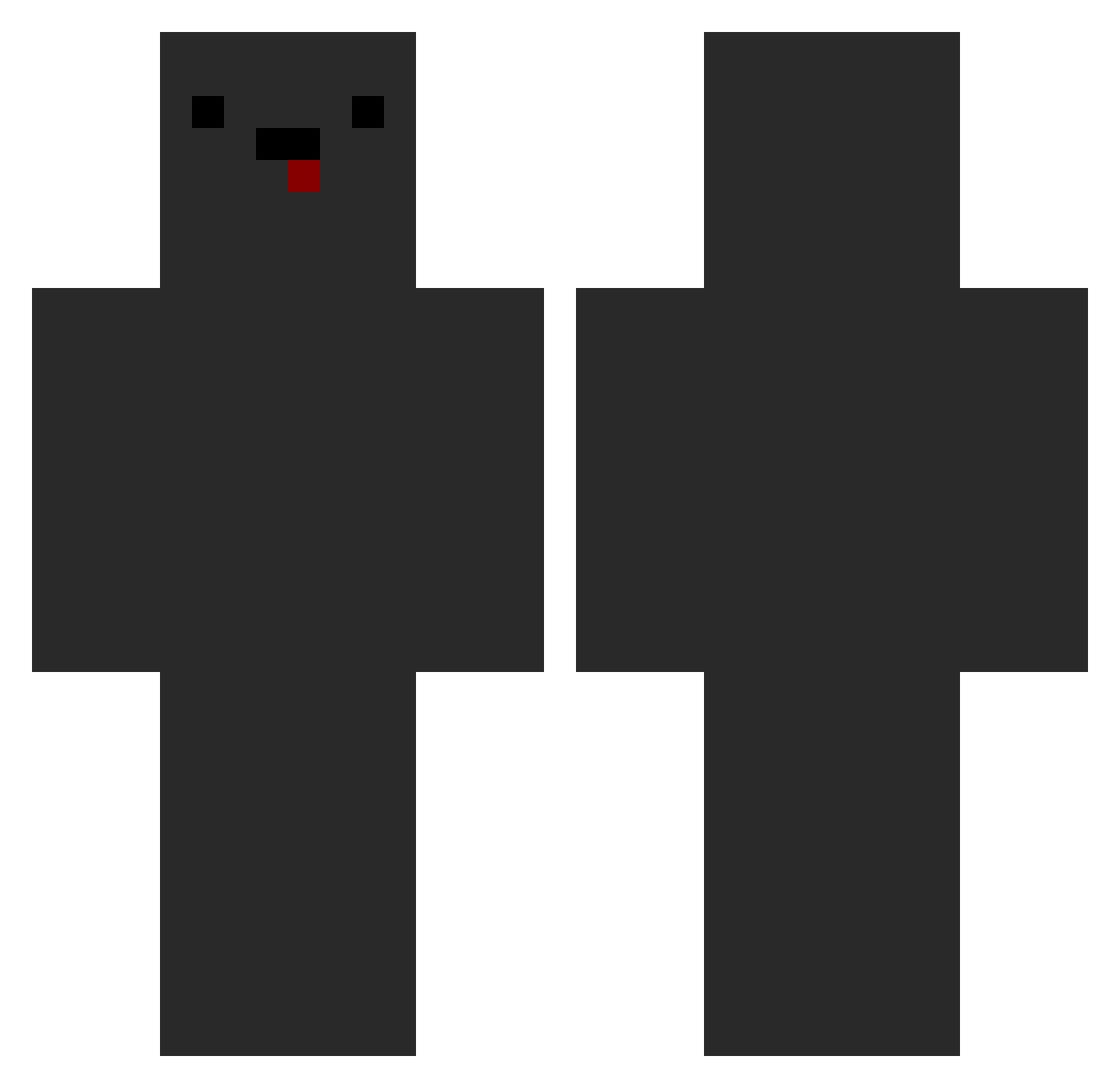 Thorfin__ Minecraft skin, front and back view