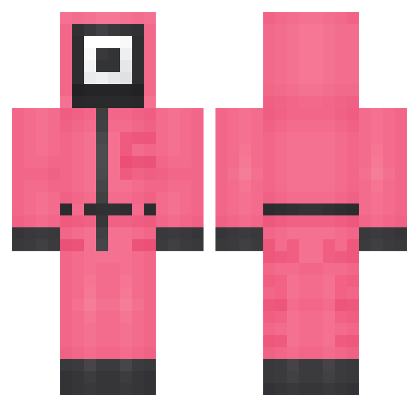 MooJI_S2 Minecraft skin, front and back view