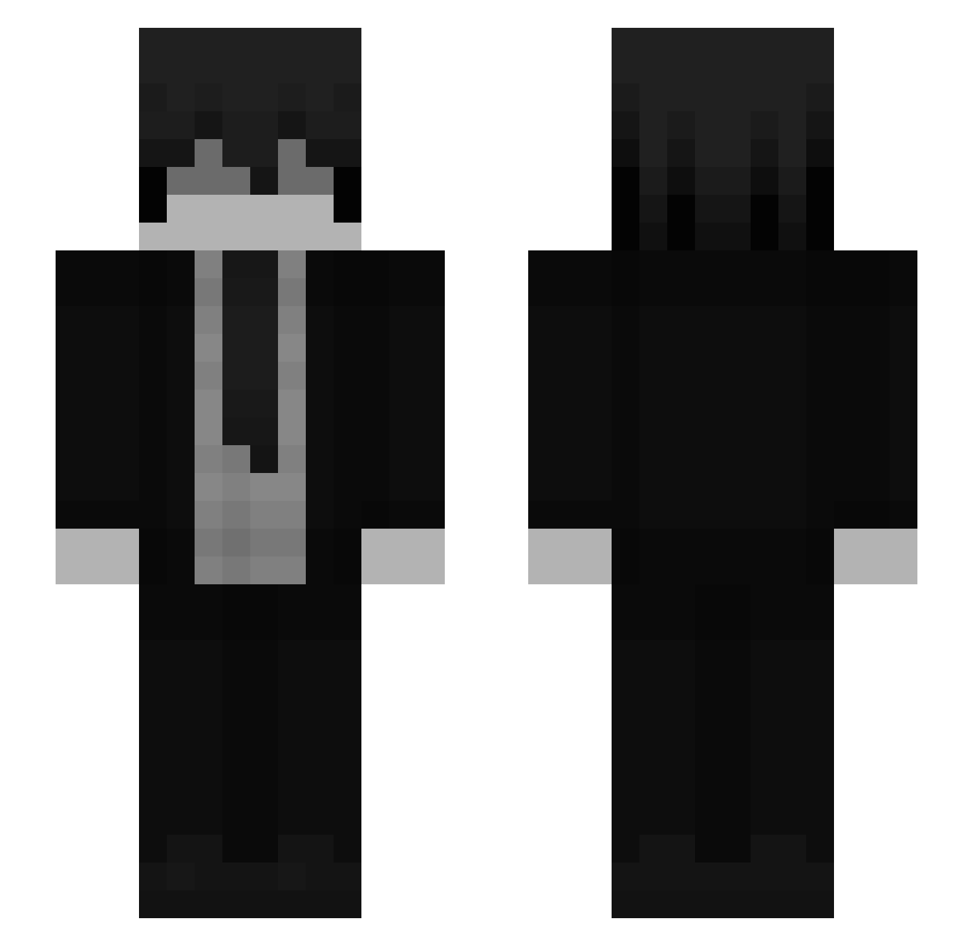 Serpehnt586 Minecraft skin, front and back view