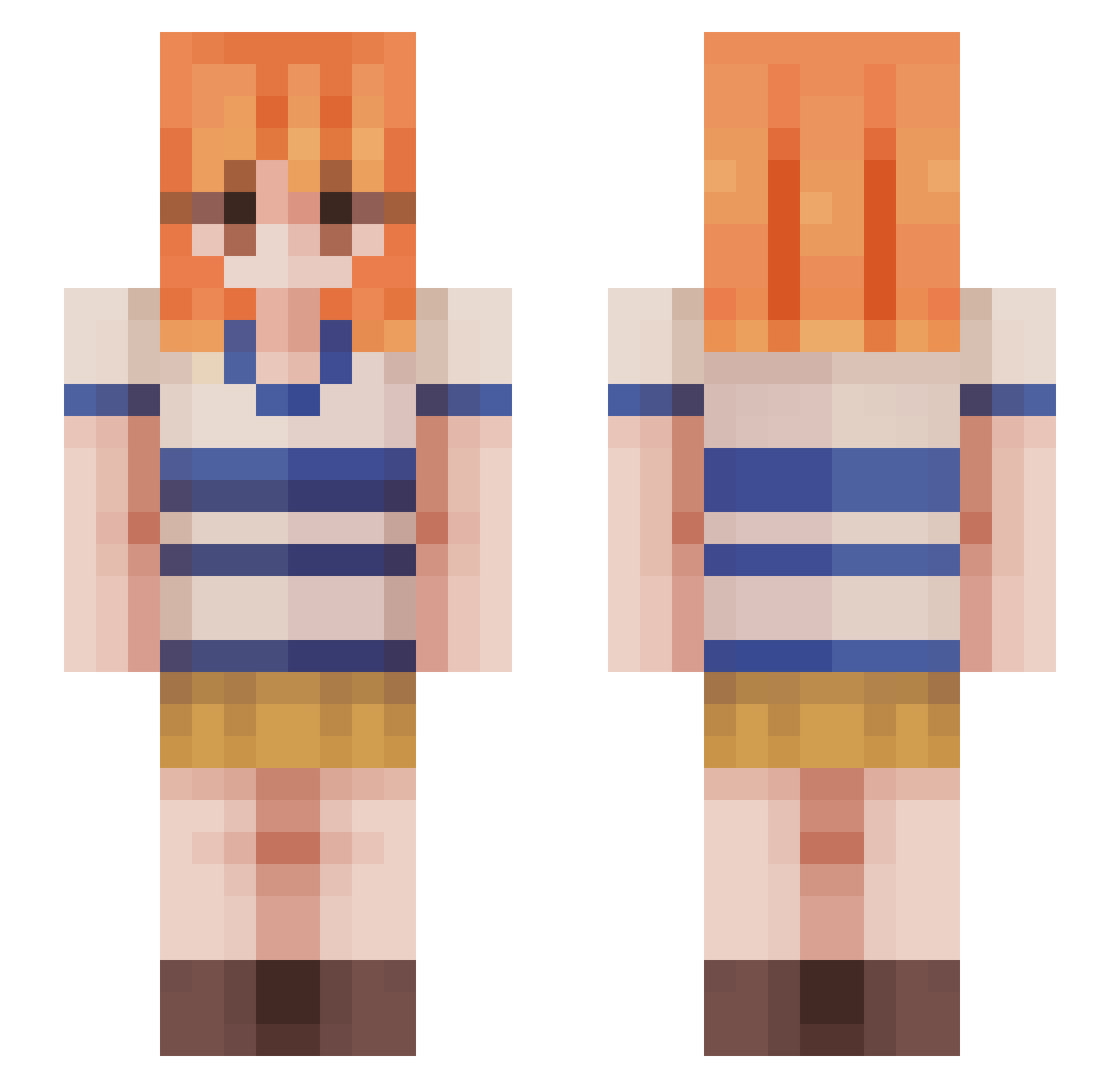 Supernovaa_ Minecraft skin, front and back view