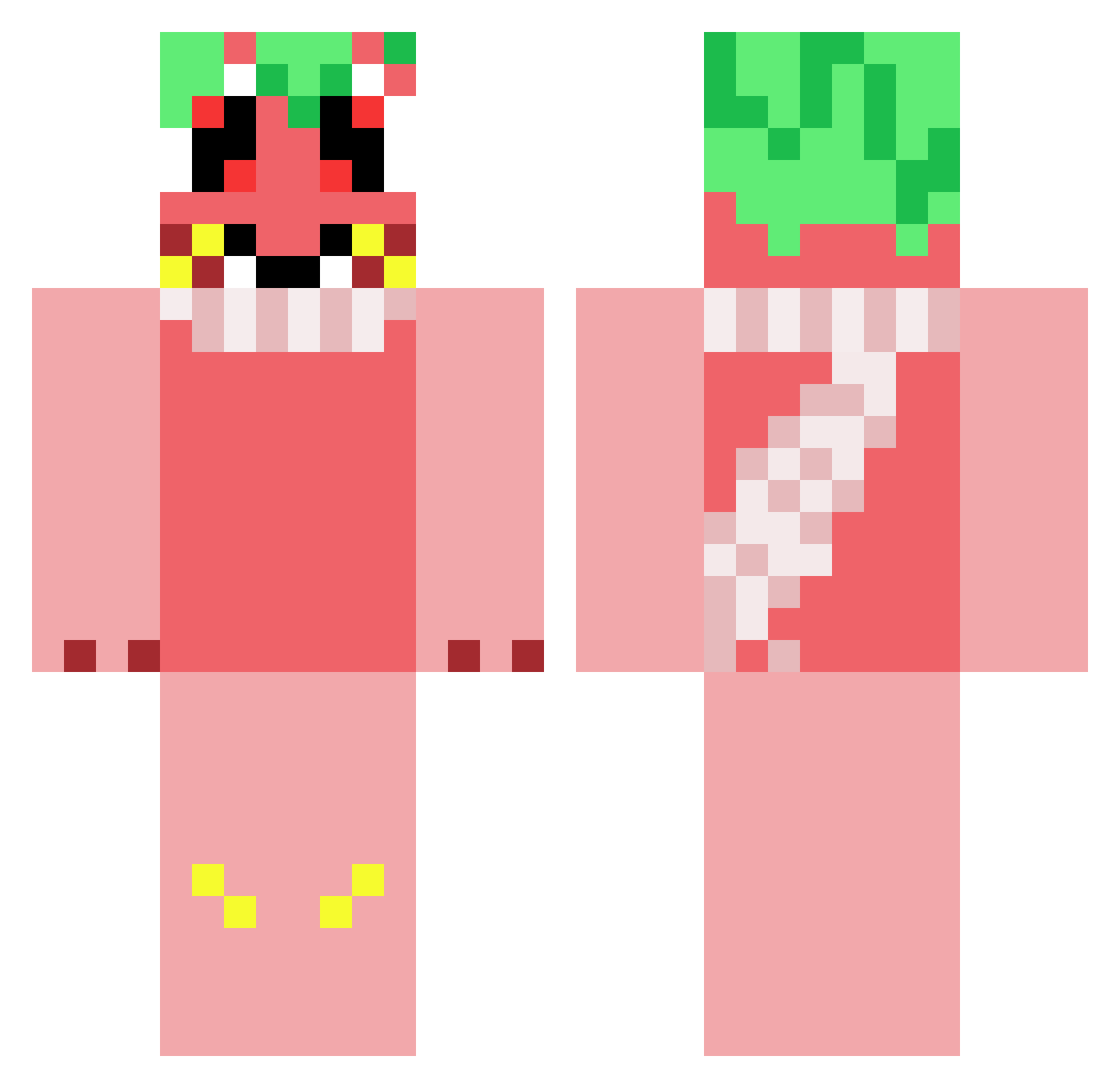 STAIRWELLATTEMPT Minecraft skin, front and back view