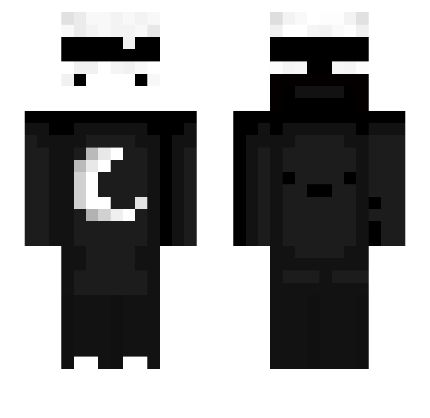 SebaxU_U Minecraft skin, front and back view