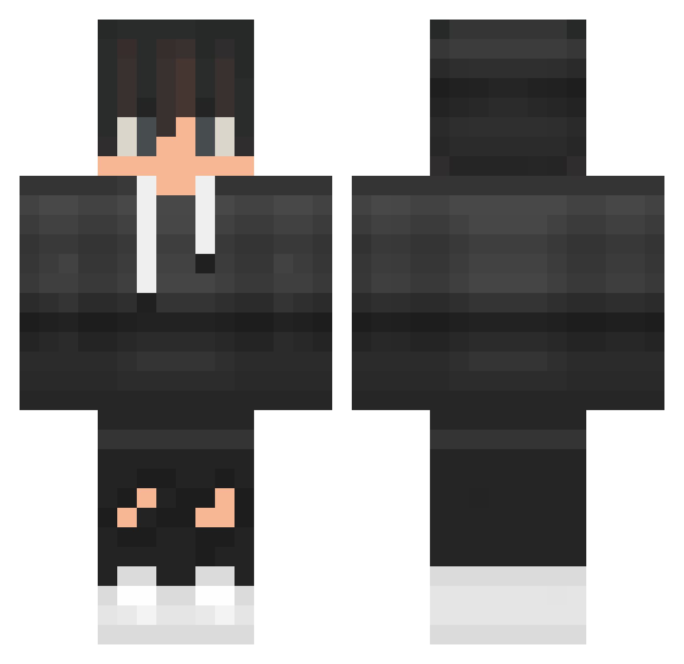 flizesh Minecraft skin, front and back view