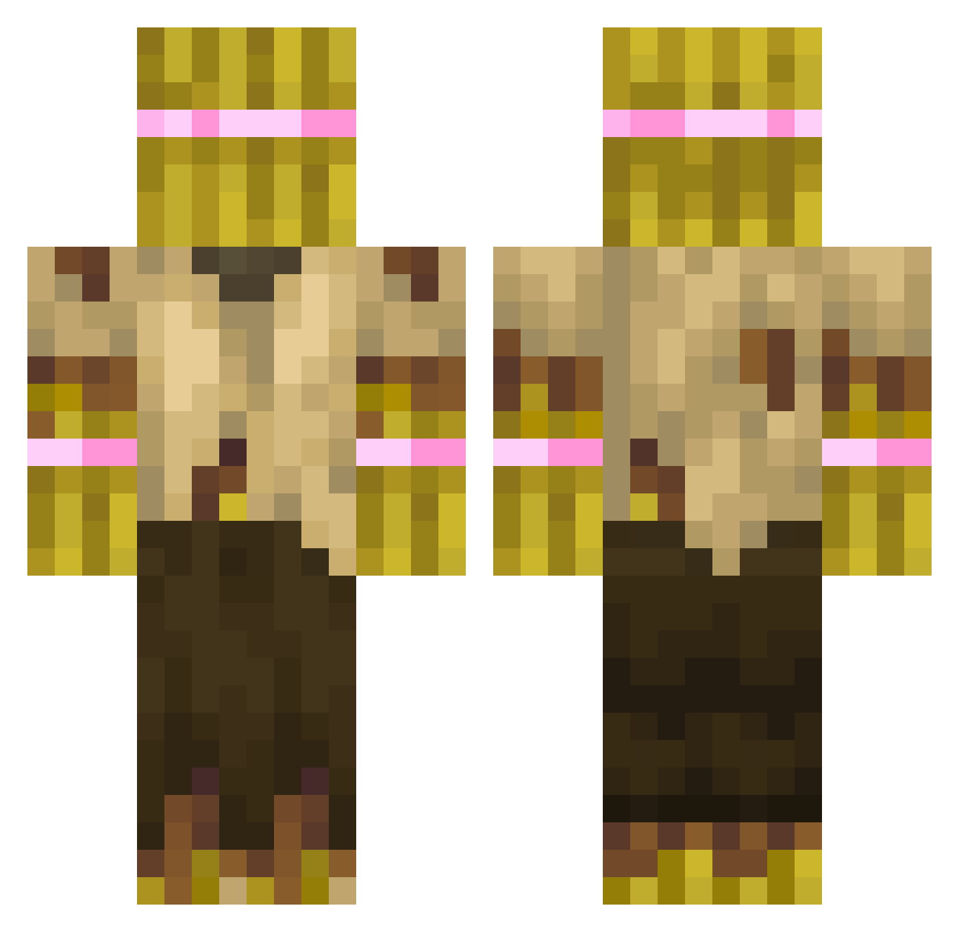 doctorZul Minecraft skin, front and back view
