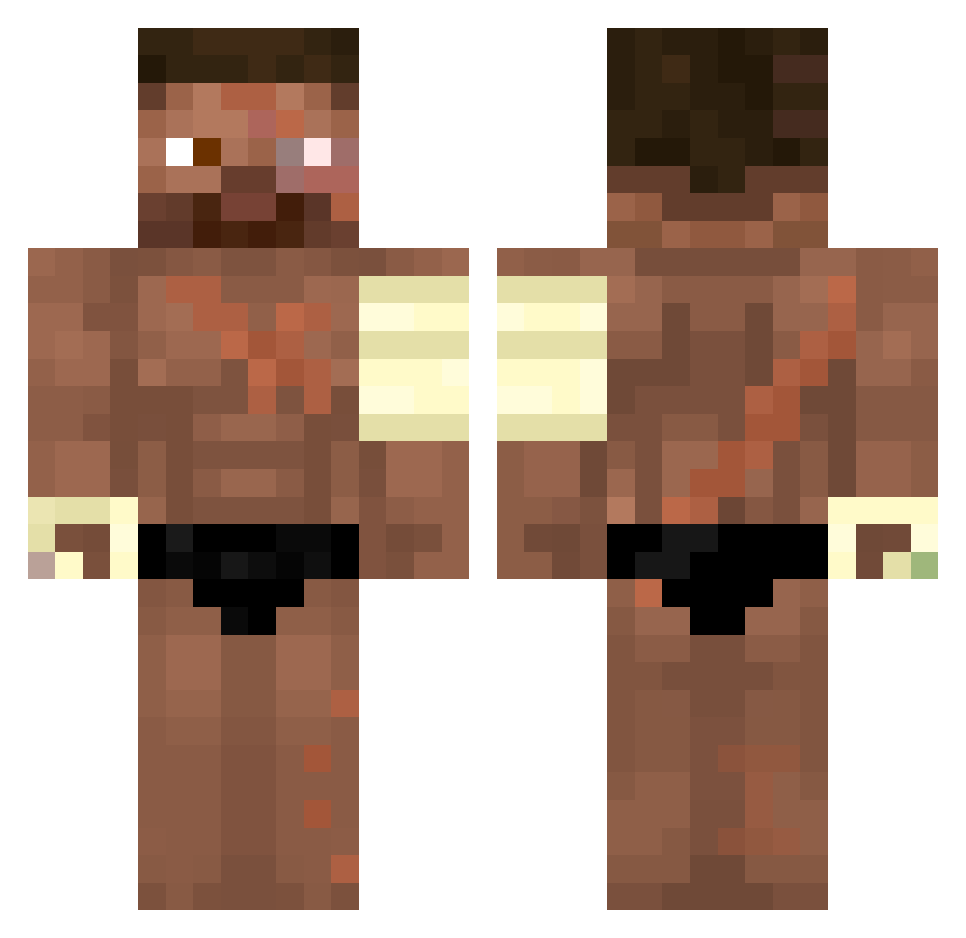 Brian_68 Minecraft skin, front and back view