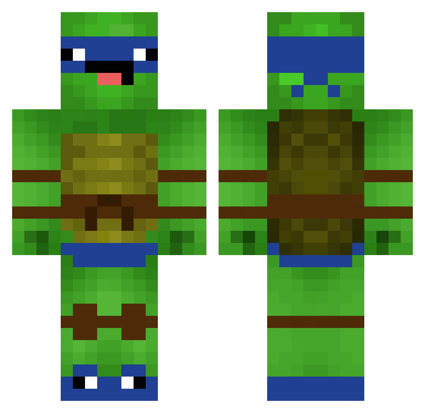 Laidnidchon Minecraft skin, front and back view