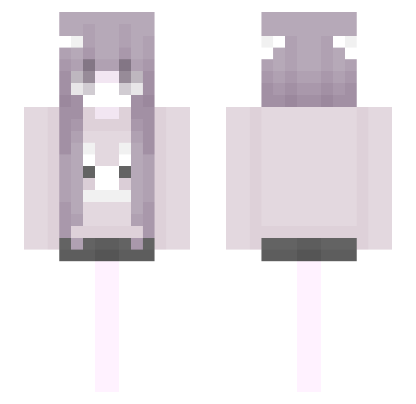 zaIupen Minecraft skin, front and back view