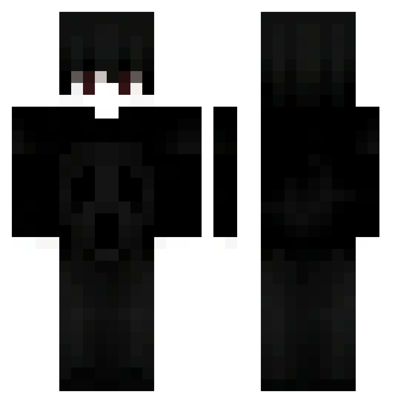 Rishaan_Binoy Minecraft skin, front and back view