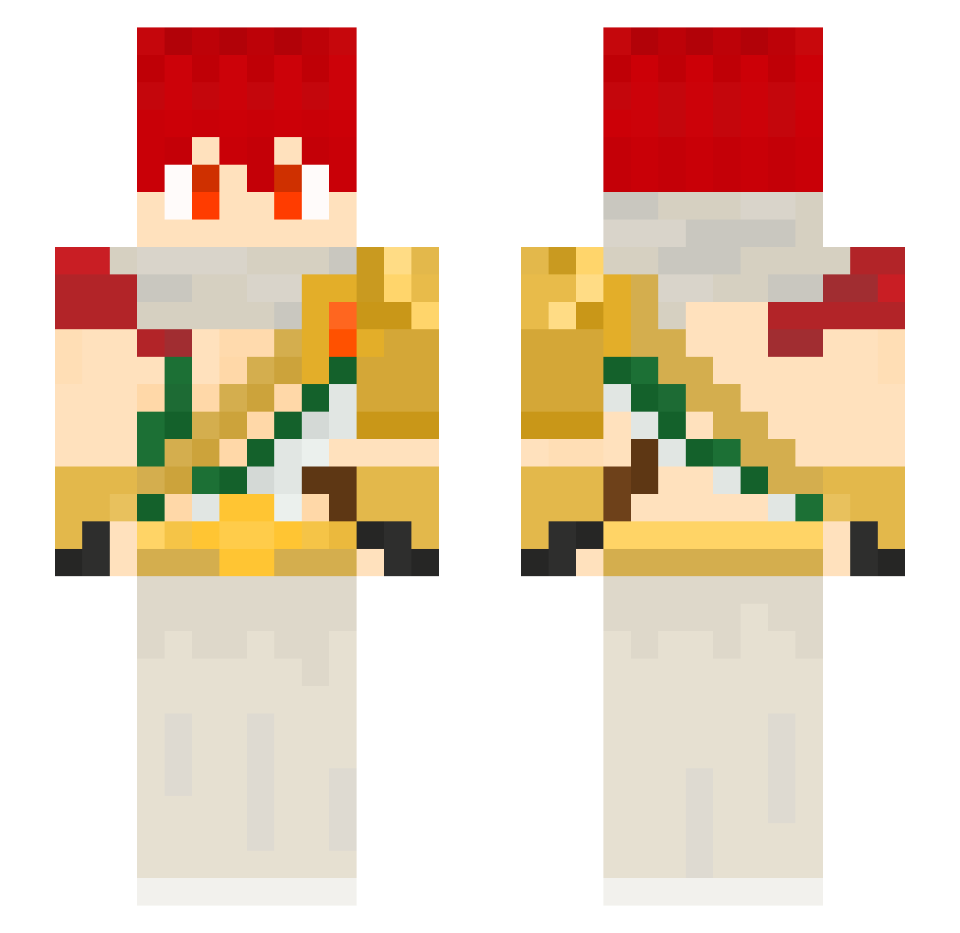 _harrins_ Minecraft skin, front and back view