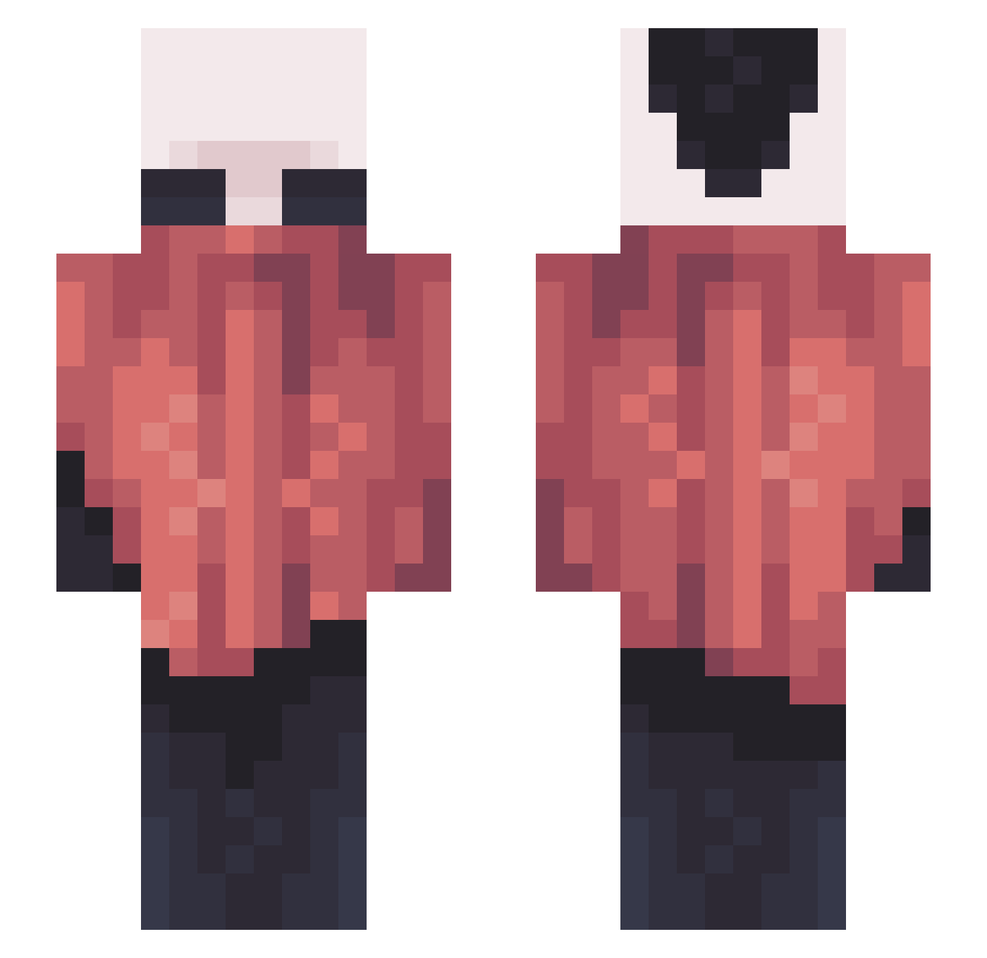 farfalla88 Minecraft skin, front and back view