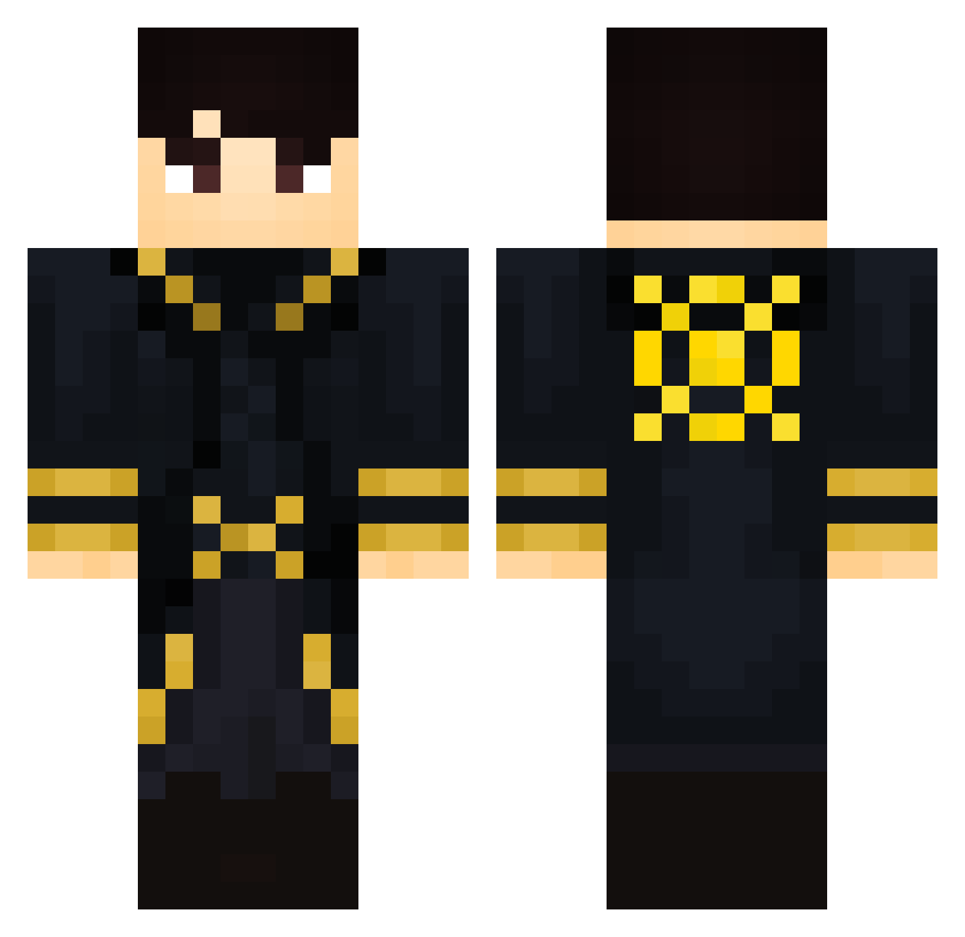 Jakob4ik Minecraft skin, front and back view