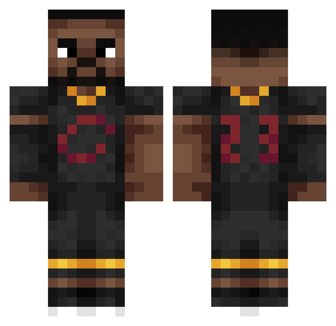 vonacbn Minecraft skin, front and back view