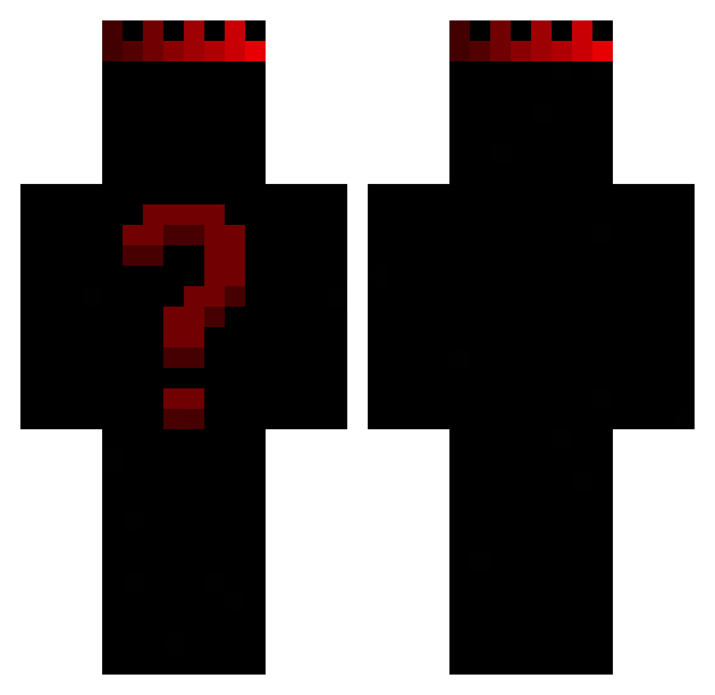 SKILER_Fire Minecraft skin, front and back view