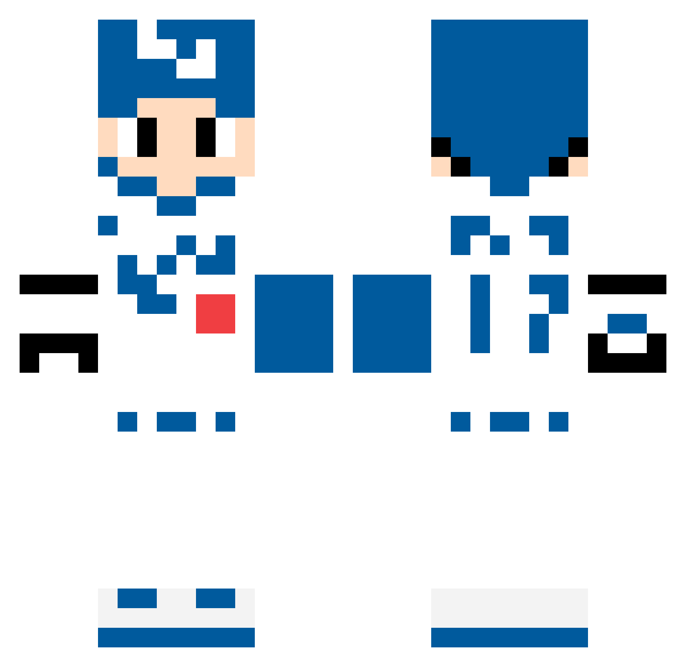 YJYJ1417 Minecraft skin, front and back view