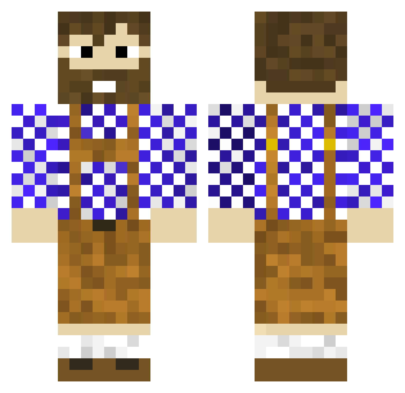 thebene6 Minecraft skin, front and back view