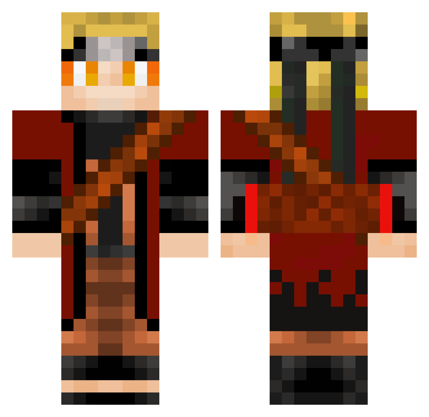 ErtMik_87 Minecraft skin, front and back view