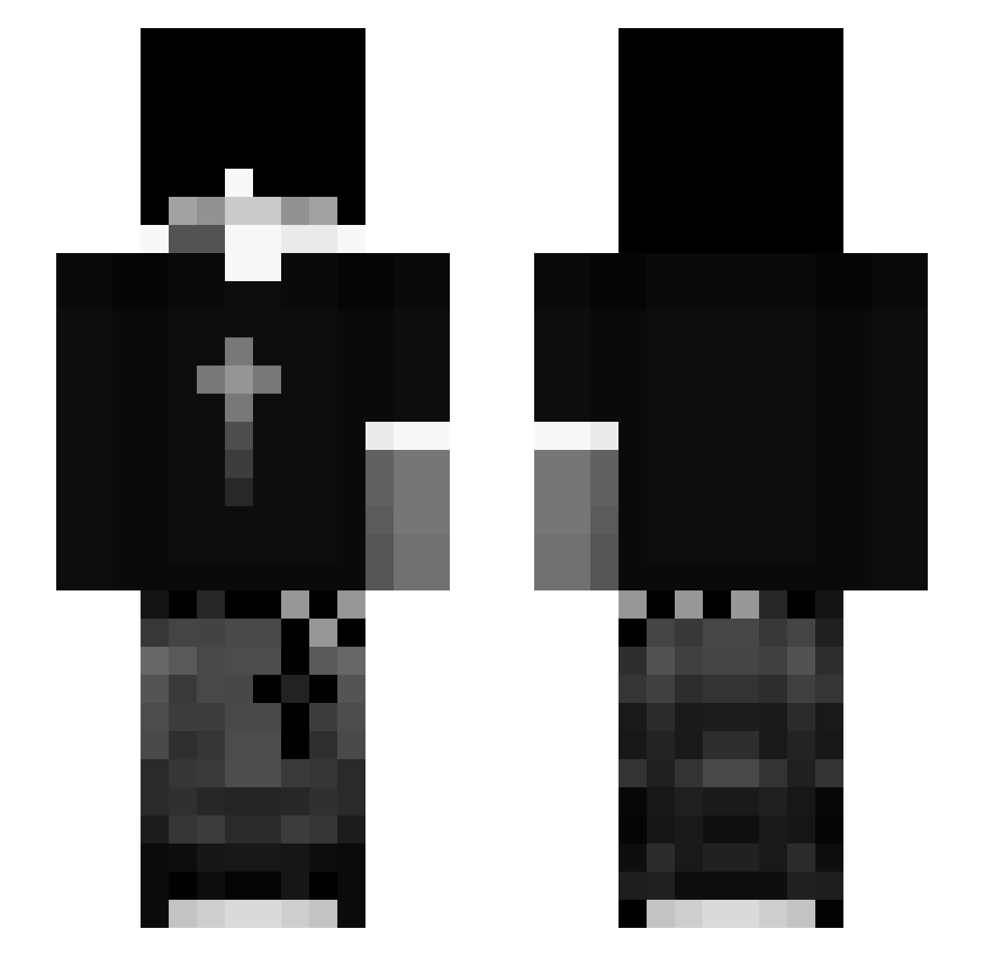 xFantasy_ Minecraft skin, front and back view