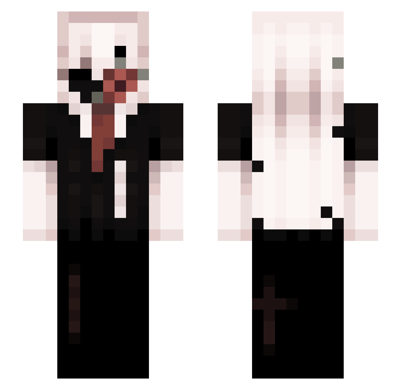 Khalifa006 Minecraft skin, front and back view