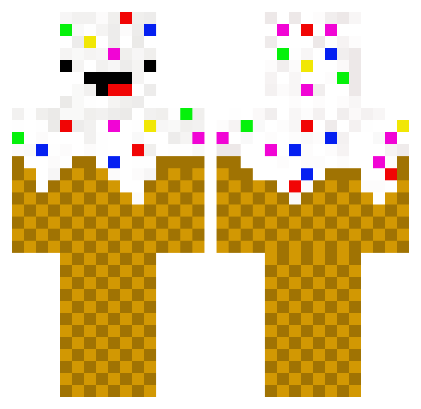whamWHAMmooMOO Minecraft skin, front and back view