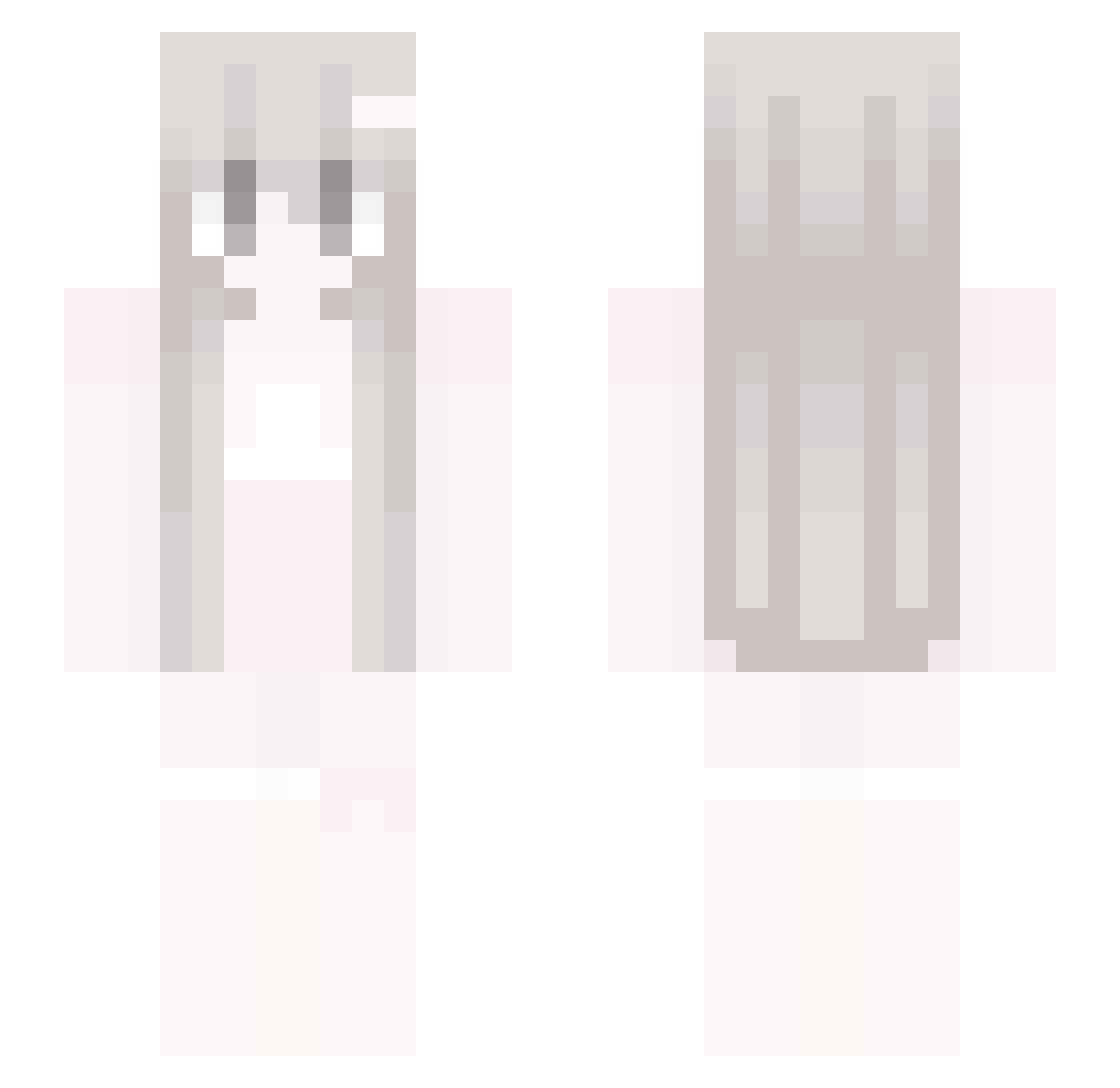 NetheriteBarren Minecraft skin, front and back view