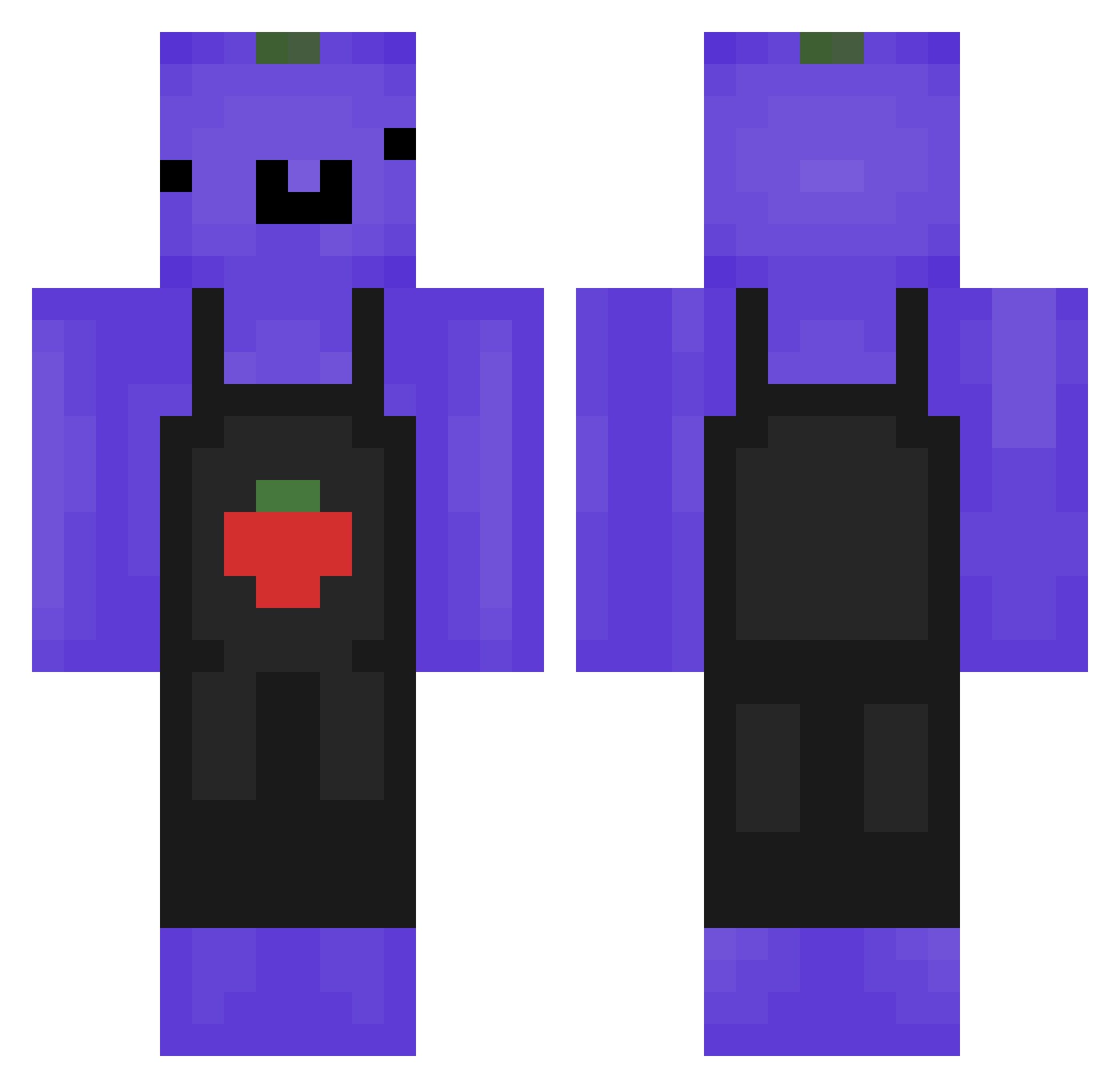carebear0192 Minecraft skin, front and back view