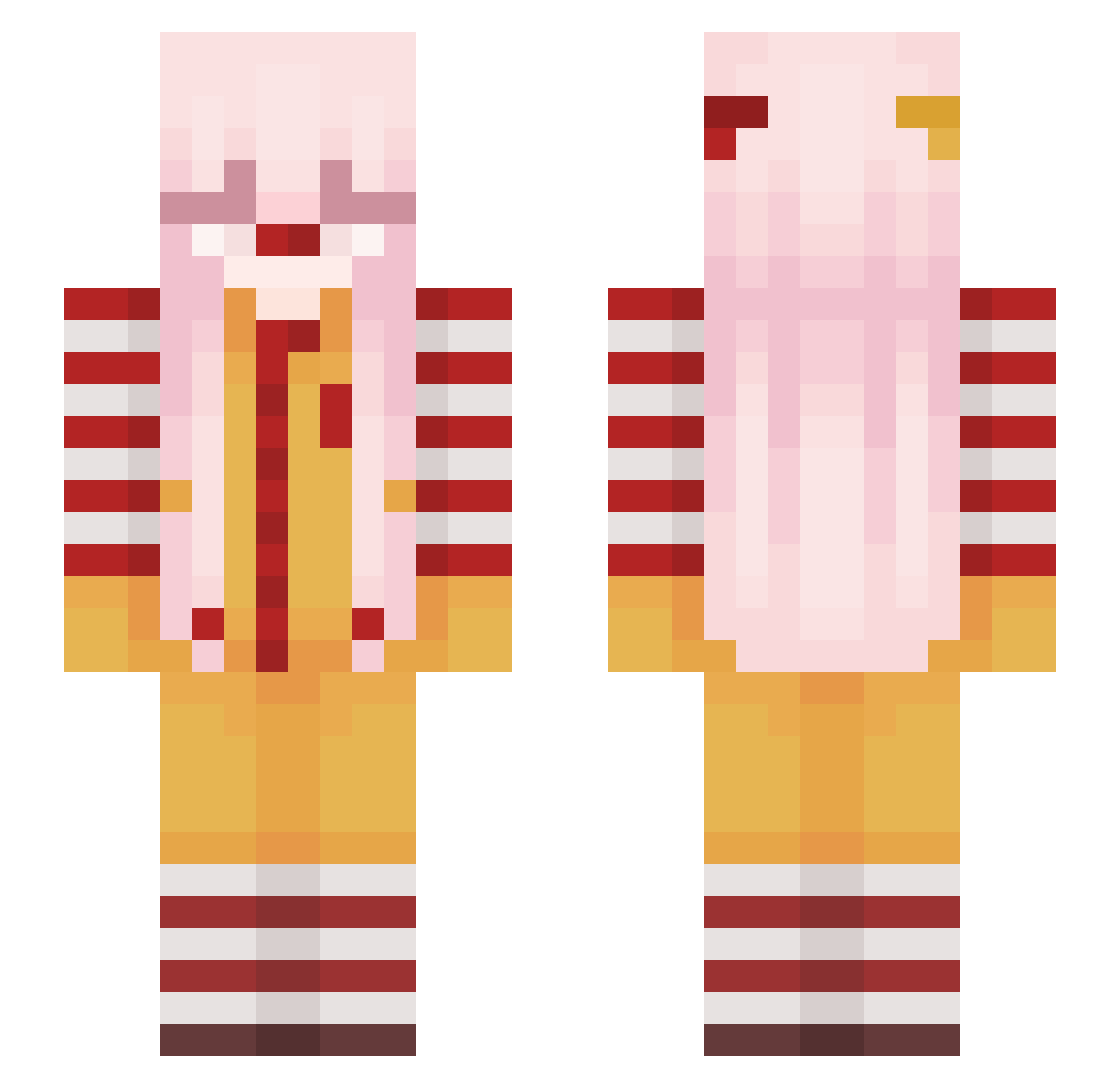 mo_on_ng Minecraft skin, front and back view