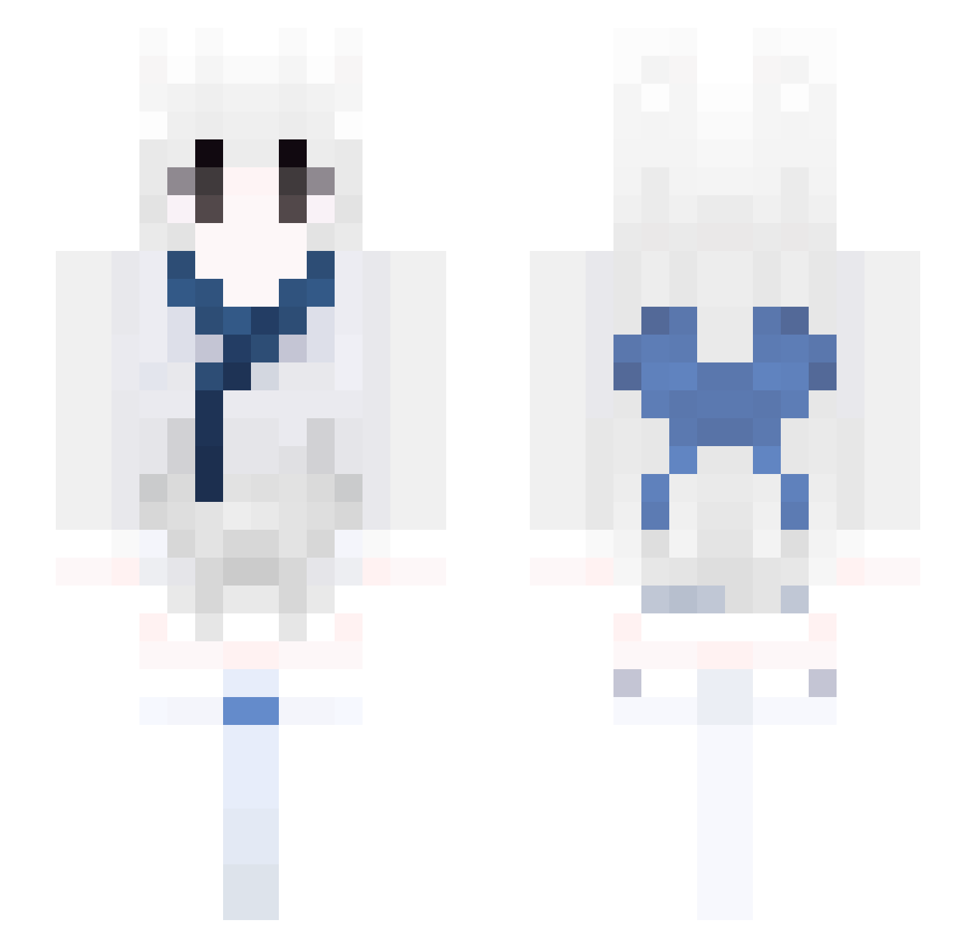 ilova Minecraft skin, front and back view
