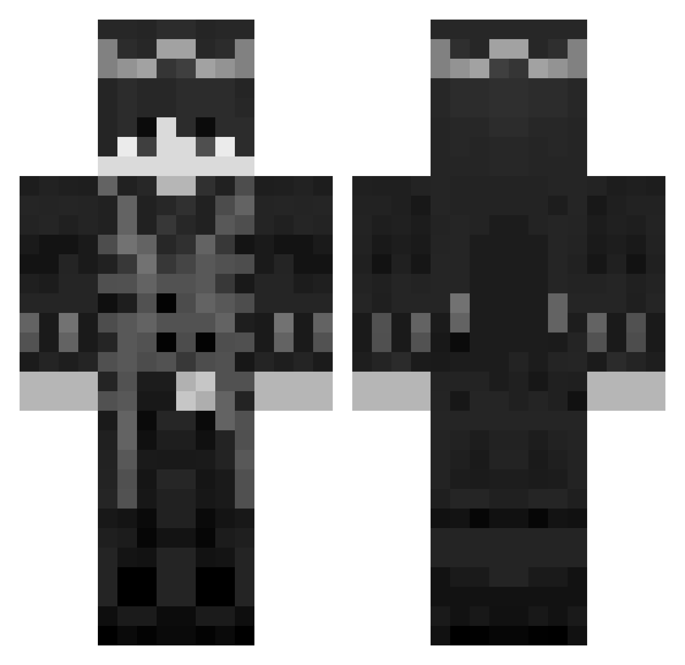 KK5145 Minecraft skin, front and back view