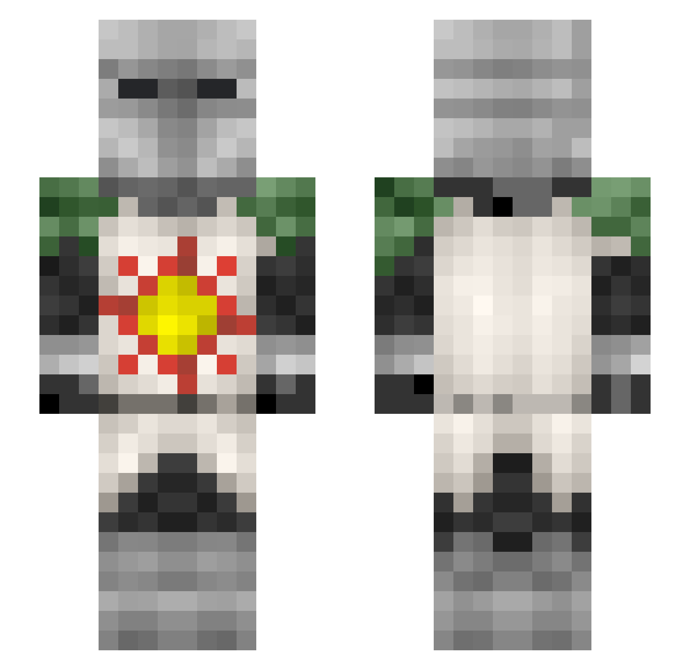 Seazon_ Minecraft skin, front and back view