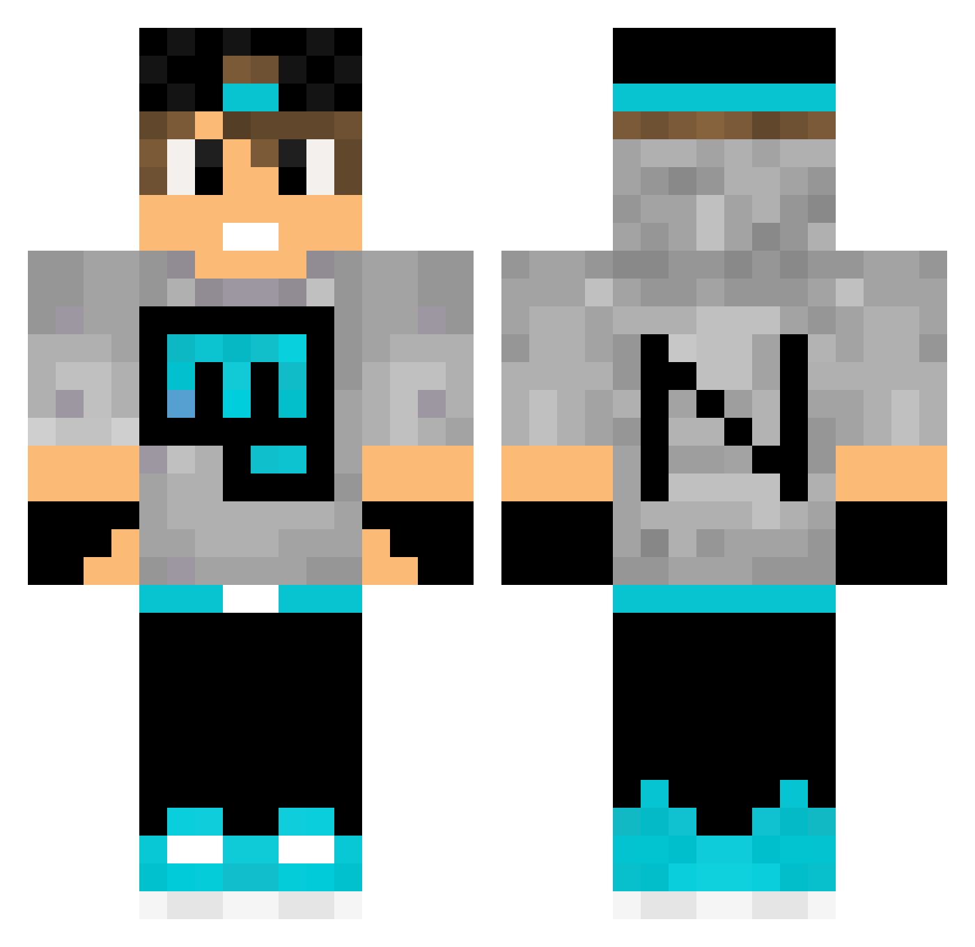 Vitaumnemen Minecraft skin, front and back view