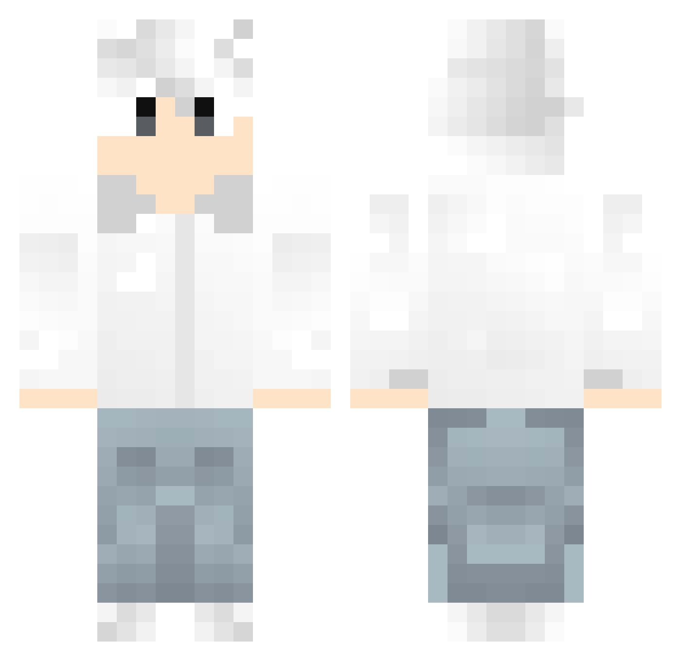 elLosT01 Minecraft skin, front and back view