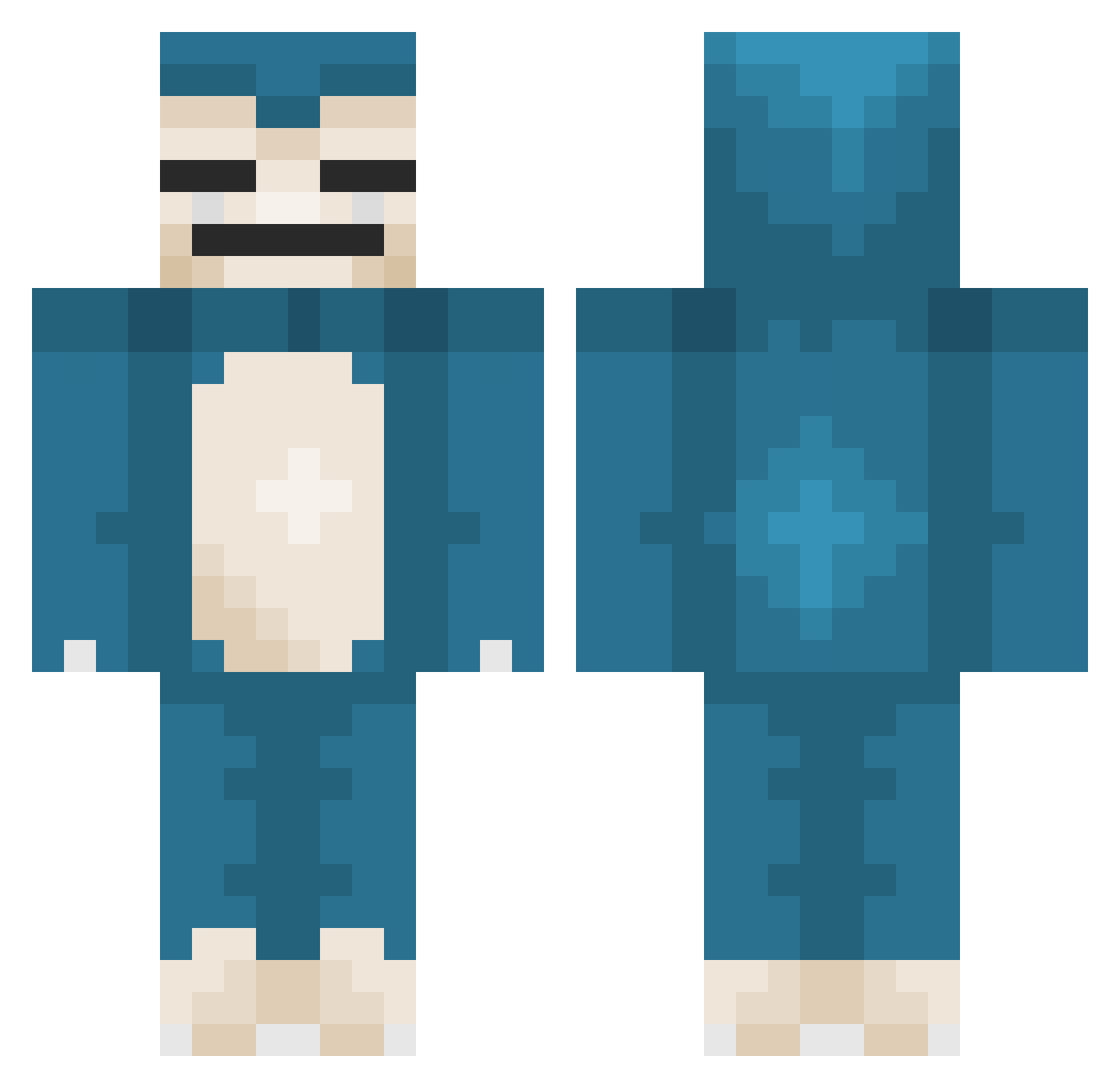 ikerrnzz Minecraft skin, front and back view