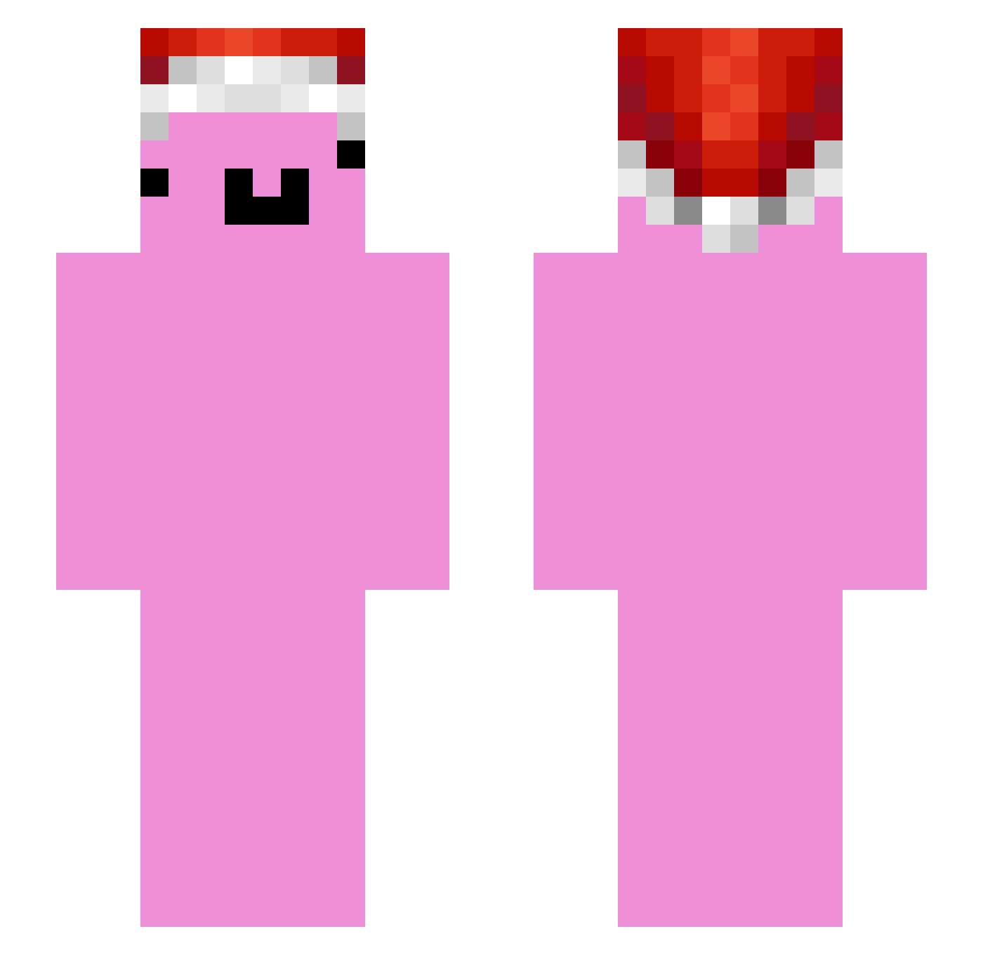 sheempa Minecraft skin, front and back view