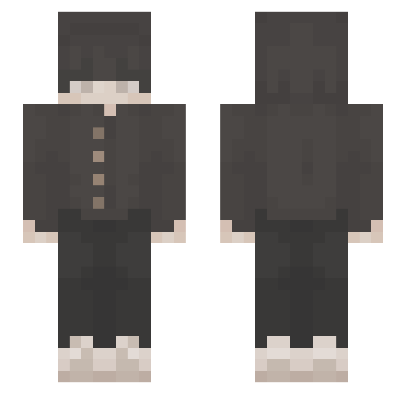 yongbawk Minecraft skin, front and back view
