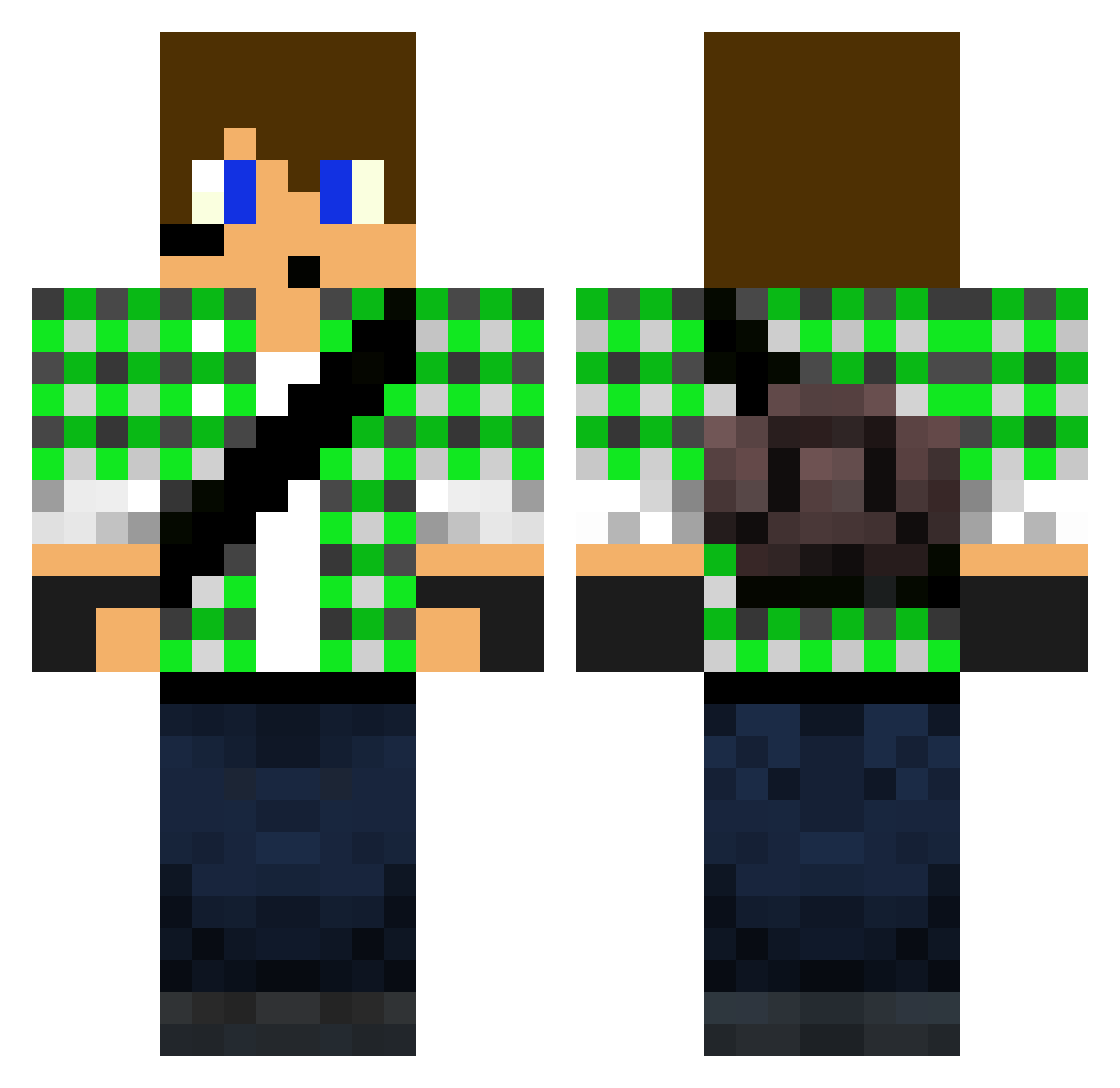 boss_reaper Minecraft skin, front and back view