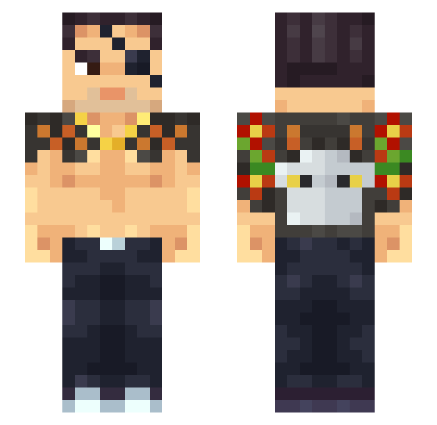 SMCraft21 Minecraft skin, front and back view