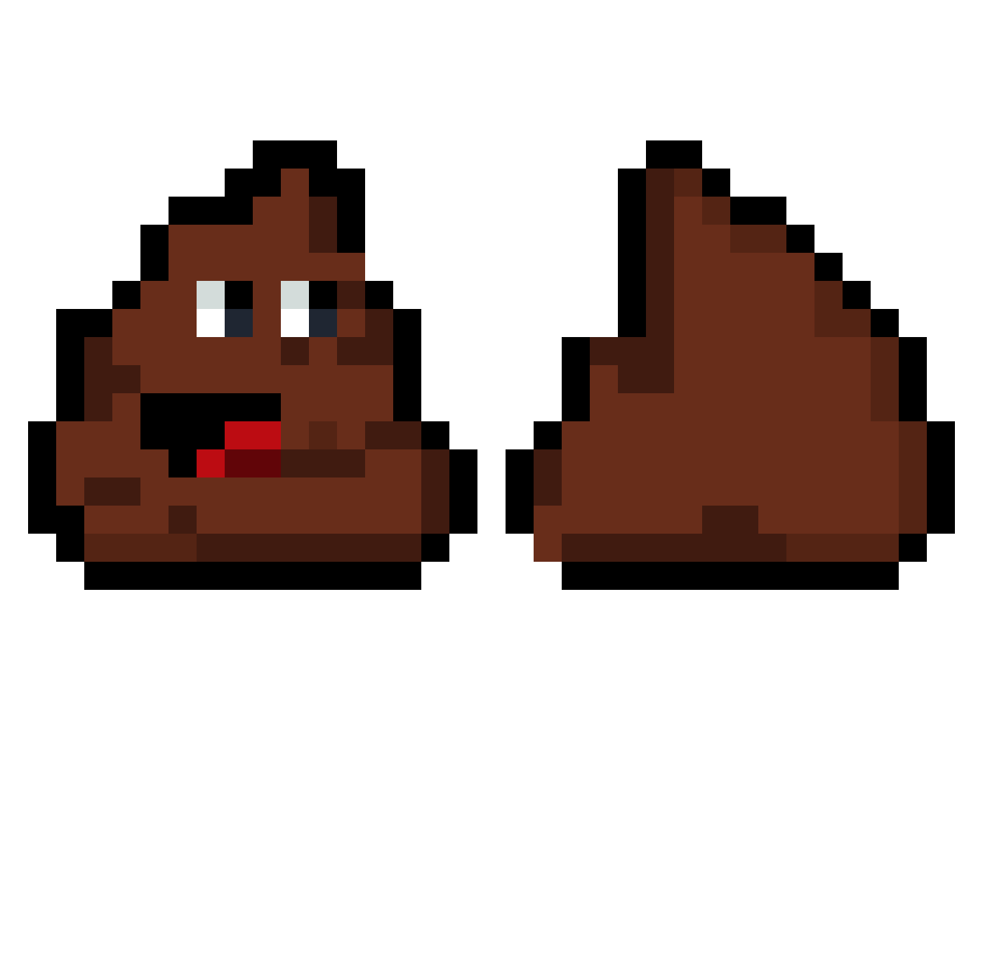 softpoop Minecraft skin, front and back view