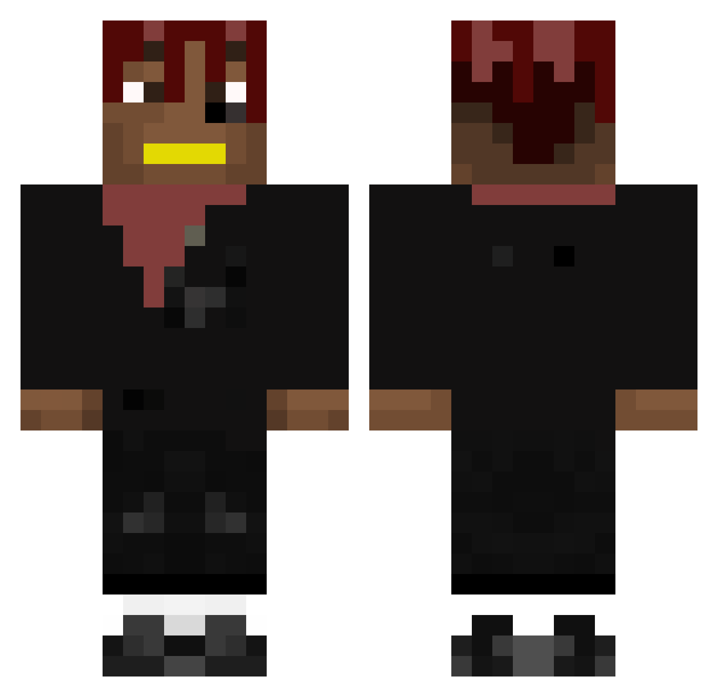 TurmoiI Minecraft skin, front and back view