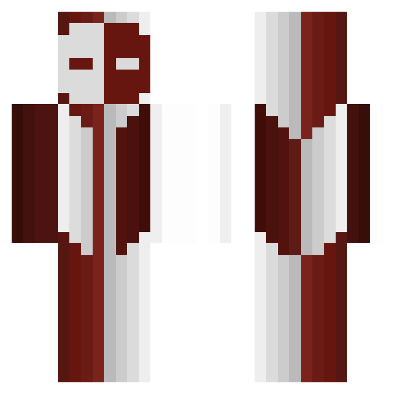 salahUwU Minecraft skin, front and back view